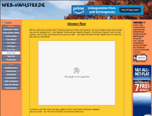 Tablet Screenshot of idioten-test.web-hamster.de