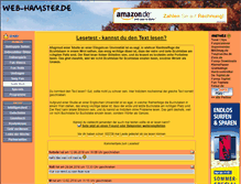 Tablet Screenshot of lesetest.web-hamster.de